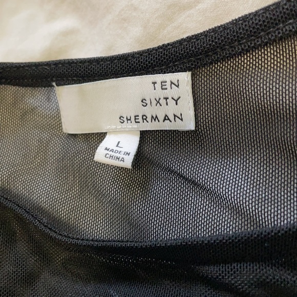 Long sleeve sheer shirt. Brand new. Black - Picture 3 of 3